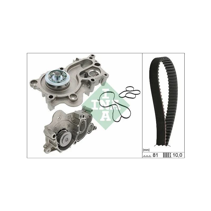 Pompe à eau + kit de courroie de distribution INA 530 0744 30