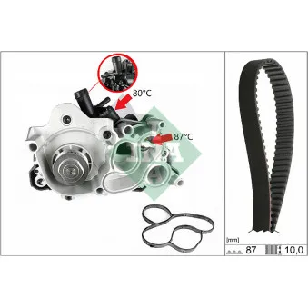 Pompe à eau + kit de courroie de distribution INA 530 0761 30