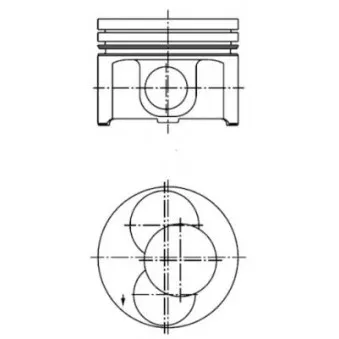 Kit de réparation, Piston/Chemise de cylindre KOLBENSCHMIDT 40092970