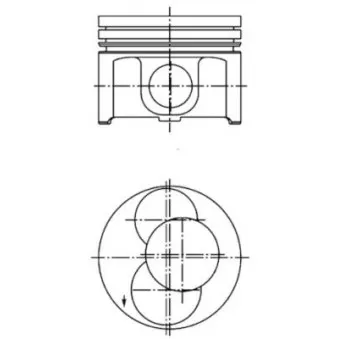 Kit de réparation, Piston/Chemise de cylindre KOLBENSCHMIDT 40093970