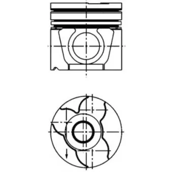 Kit de réparation, Piston/Chemise de cylindre KOLBENSCHMIDT 40307960