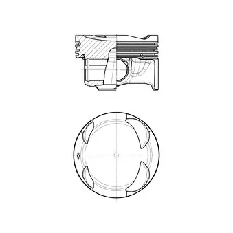 Piston KOLBENSCHMIDT 41108600