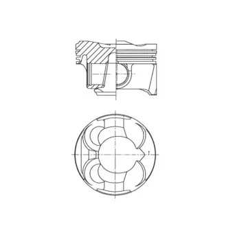 Piston KOLBENSCHMIDT 41267600