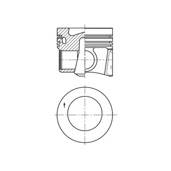 Piston KOLBENSCHMIDT 41271600