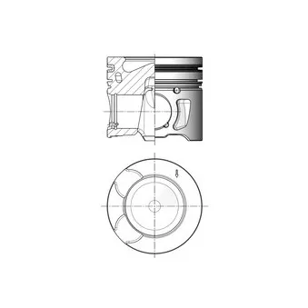 Piston KOLBENSCHMIDT 41703600