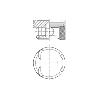 Piston KOLBENSCHMIDT 41724600