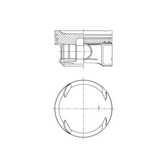 Piston KOLBENSCHMIDT 41725600