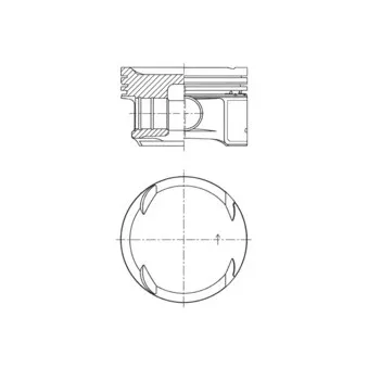 Piston KOLBENSCHMIDT 41811620