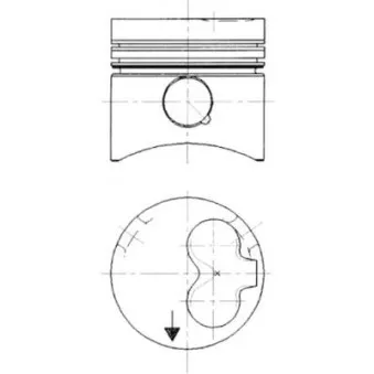 Kit de réparation, Piston/Chemise de cylindre KOLBENSCHMIDT 90732960
