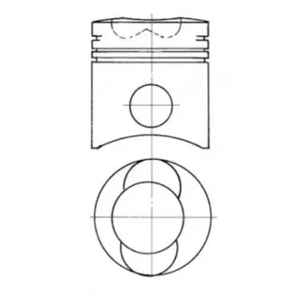 Kit de réparation, Piston/Chemise de cylindre KOLBENSCHMIDT 91043971
