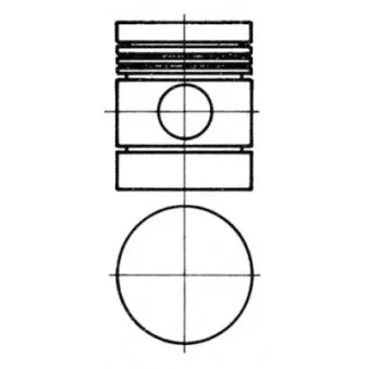 Kit de réparation, Piston/Chemise de cylindre KOLBENSCHMIDT 91130967