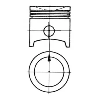 Kit de réparation, Piston/Chemise de cylindre KOLBENSCHMIDT 91320975