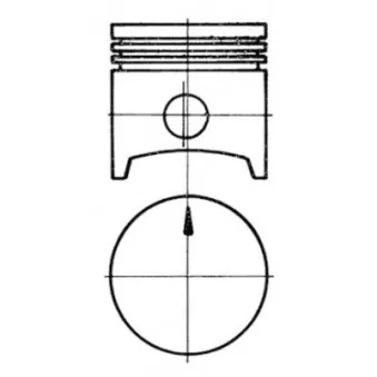 Kit de réparation, Piston/Chemise de cylindre KOLBENSCHMIDT 91322970