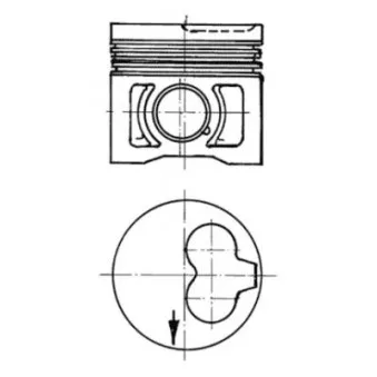 Kit de réparation, Piston/Chemise de cylindre KOLBENSCHMIDT 91386960
