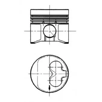 Kit de réparation, Piston/Chemise de cylindre KOLBENSCHMIDT 91429960
