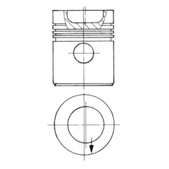 Kit de réparation, Piston/Chemise de cylindre KOLBENSCHMIDT 92144981