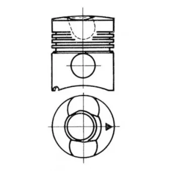 Kit de réparation, Piston/Chemise de cylindre KOLBENSCHMIDT