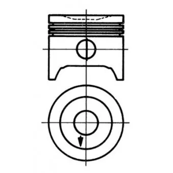 Kit de réparation, Piston/Chemise de cylindre KOLBENSCHMIDT 92523960