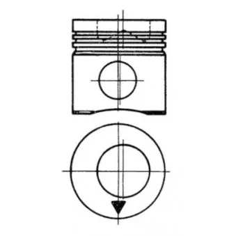 Kit de réparation, Piston/Chemise de cylindre KOLBENSCHMIDT 92982960