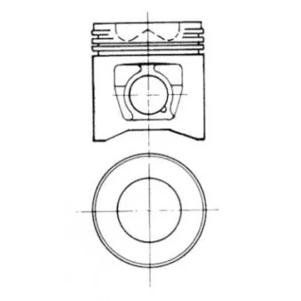 Kit de réparation, Piston/Chemise de cylindre KOLBENSCHMIDT 93123963