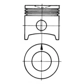 Kit de réparation, Piston/Chemise de cylindre KOLBENSCHMIDT 93293960