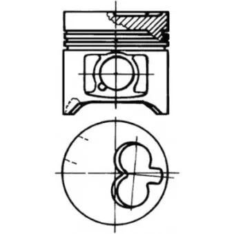 Kit de réparation, Piston/Chemise de cylindre KOLBENSCHMIDT 93378971