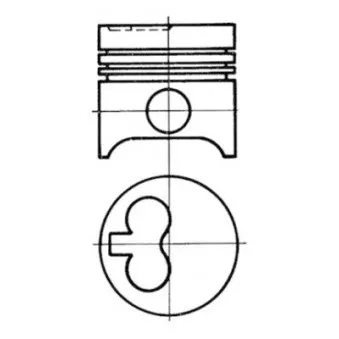 Kit de réparation, Piston/Chemise de cylindre KOLBENSCHMIDT 93520960