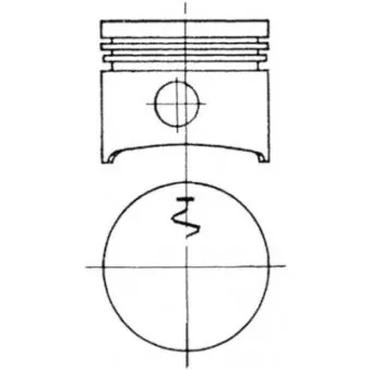 Kit de réparation, Piston/Chemise de cylindre KOLBENSCHMIDT 93696960