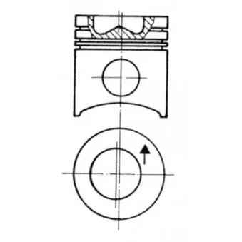 Kit de réparation, Piston/Chemise de cylindre KOLBENSCHMIDT 93759960