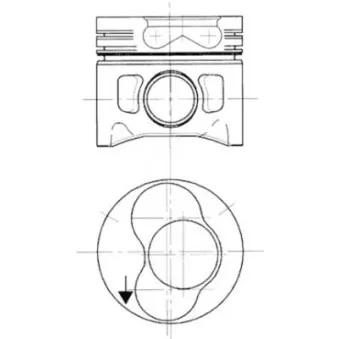 Kit de réparation, Piston/Chemise de cylindre KOLBENSCHMIDT 94427970