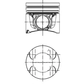 Piston KOLBENSCHMIDT 97597720
