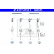 Kit d'accessoires, mâchoires de frein de stationnement ATE 03.0137-9333.2 - Visuel 2