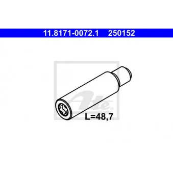 Boulon de guidage, étrier de frein ATE 11.8171-0072.1