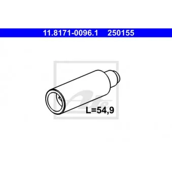 Boulon de guidage, étrier de frein ATE 11.8171-0096.1