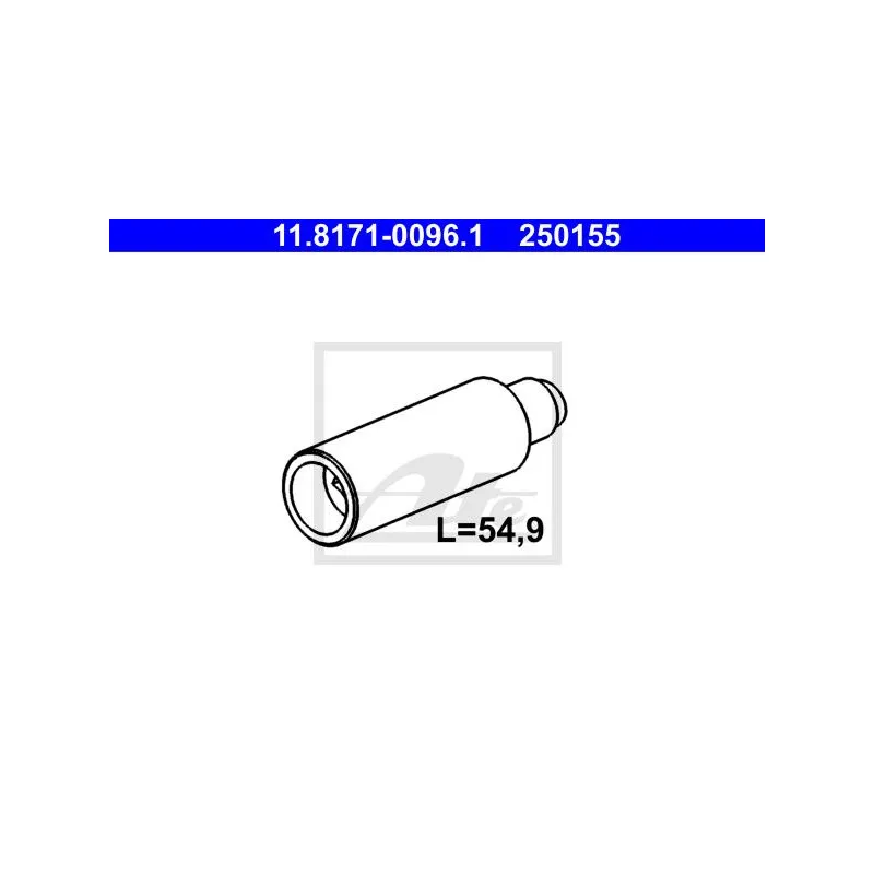 Boulon de guidage, étrier de frein ATE 11.8171-0096.1