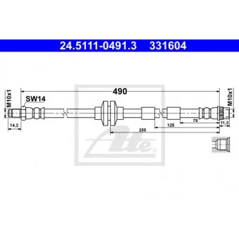 Flexible de frein ATE 24.5111-0491.3