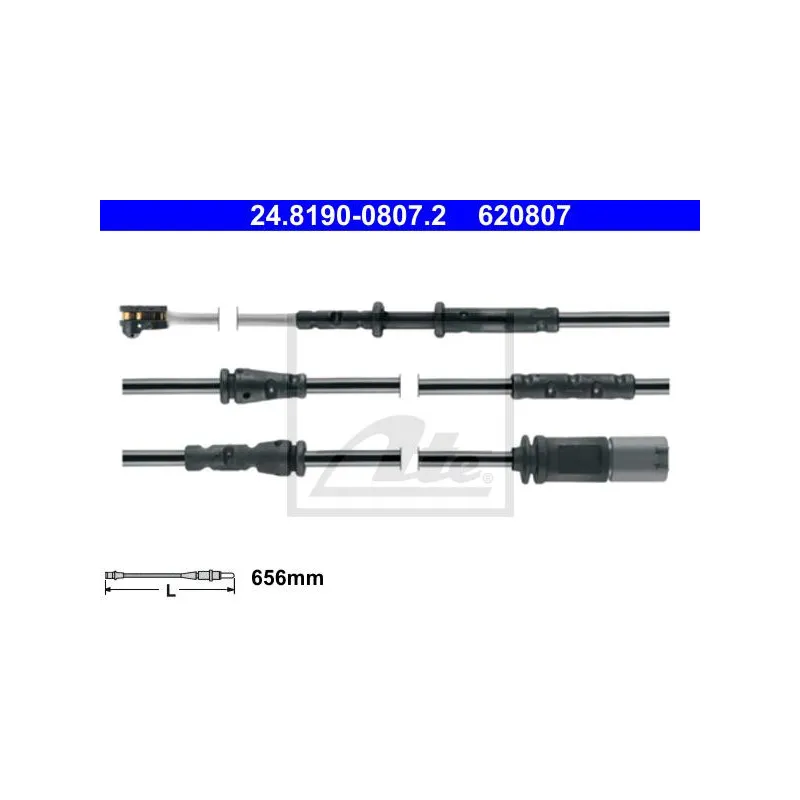 Contact d'avertissement, usure des plaquettes de frein ATE 24.8190-0807.2