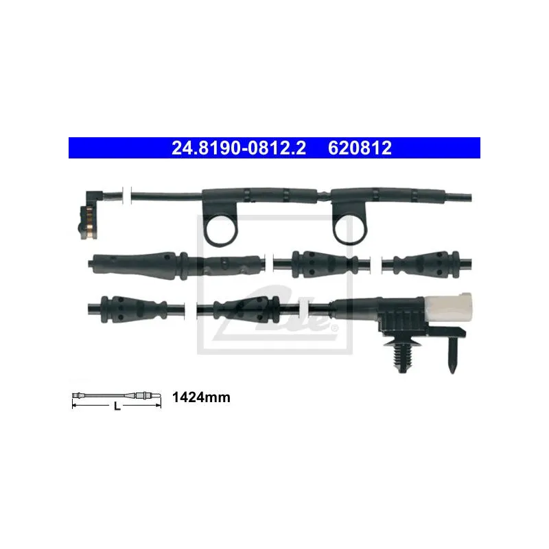Contact d'avertissement, usure des plaquettes de frein ATE 24.8190-0812.2
