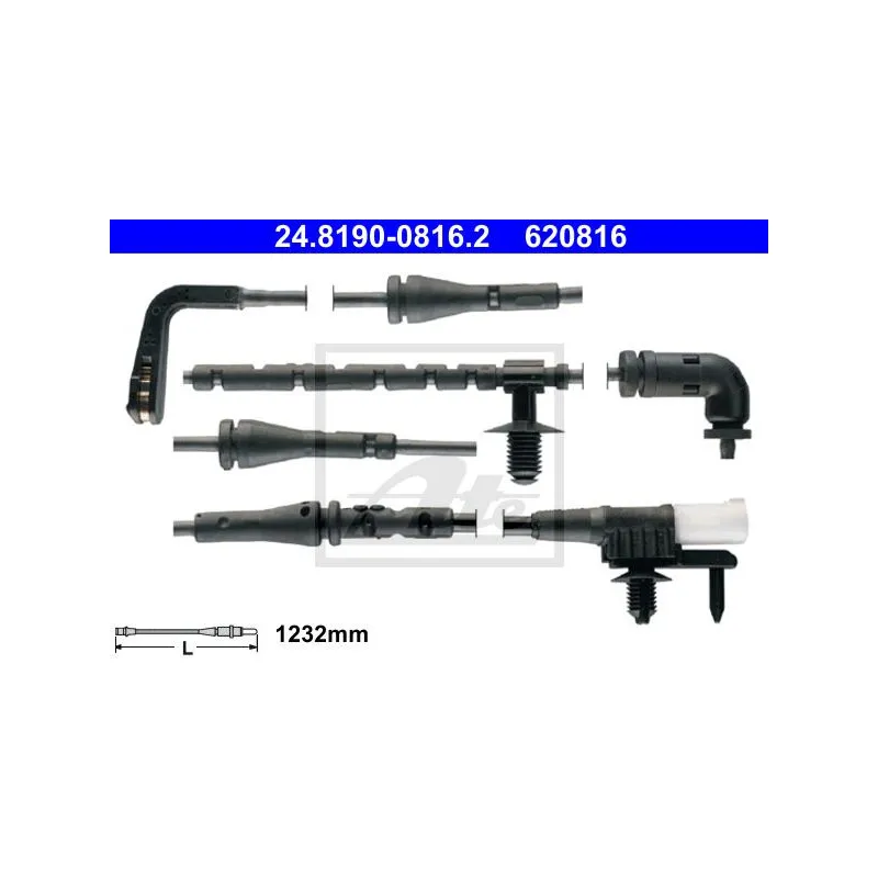 Contact d'avertissement, usure des plaquettes de frein ATE 24.8190-0816.2