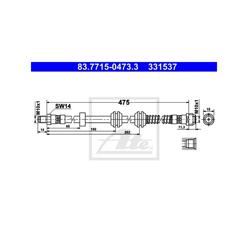 Flexible de frein ATE 83.7715-0473.3