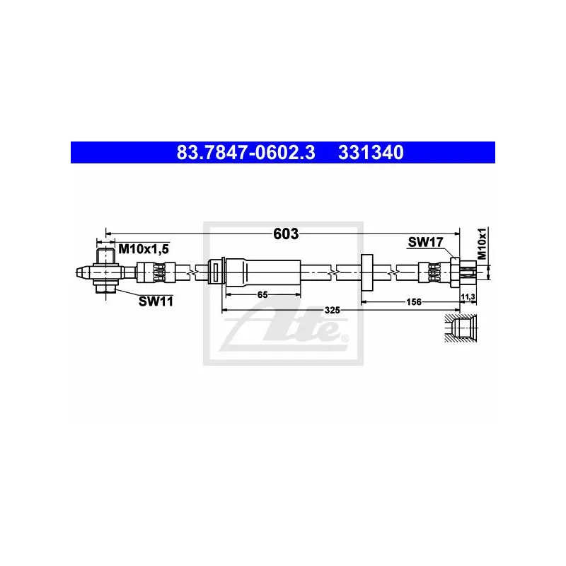Flexible de frein ATE 83.7847-0602.3