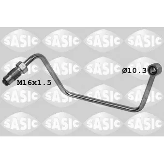 Conduite d'huile, compresseur SASIC 3324002