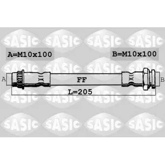 Flexible de frein SASIC 6600066