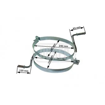 Support, silencieux DÜRER SEMB11 1/2