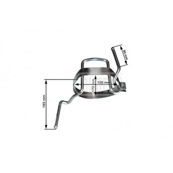 Support, silencieux DÜRER SEMB12