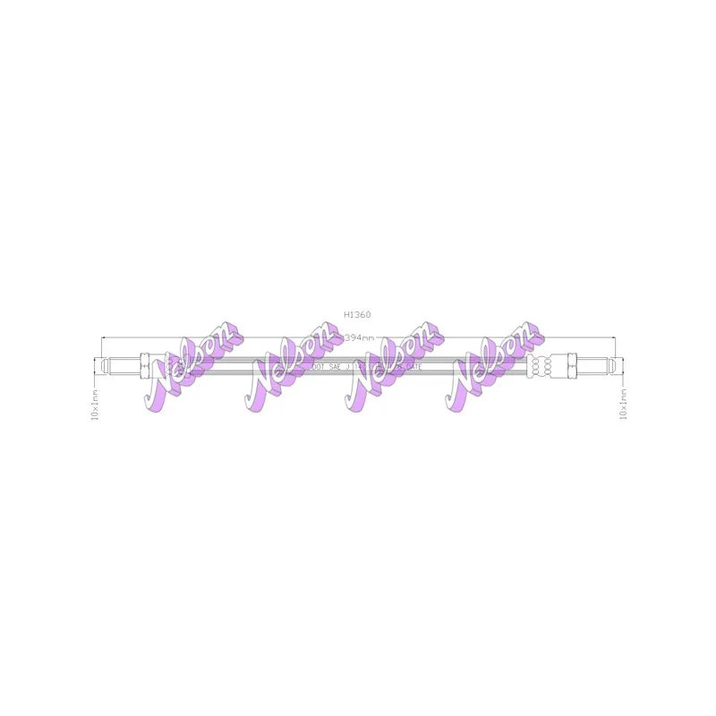 Flexible de frein KAWE H1360
