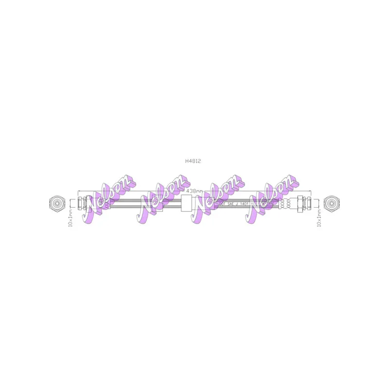 Flexible de frein KAWE H4812