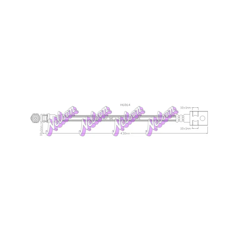 Flexible de frein KAWE H6864