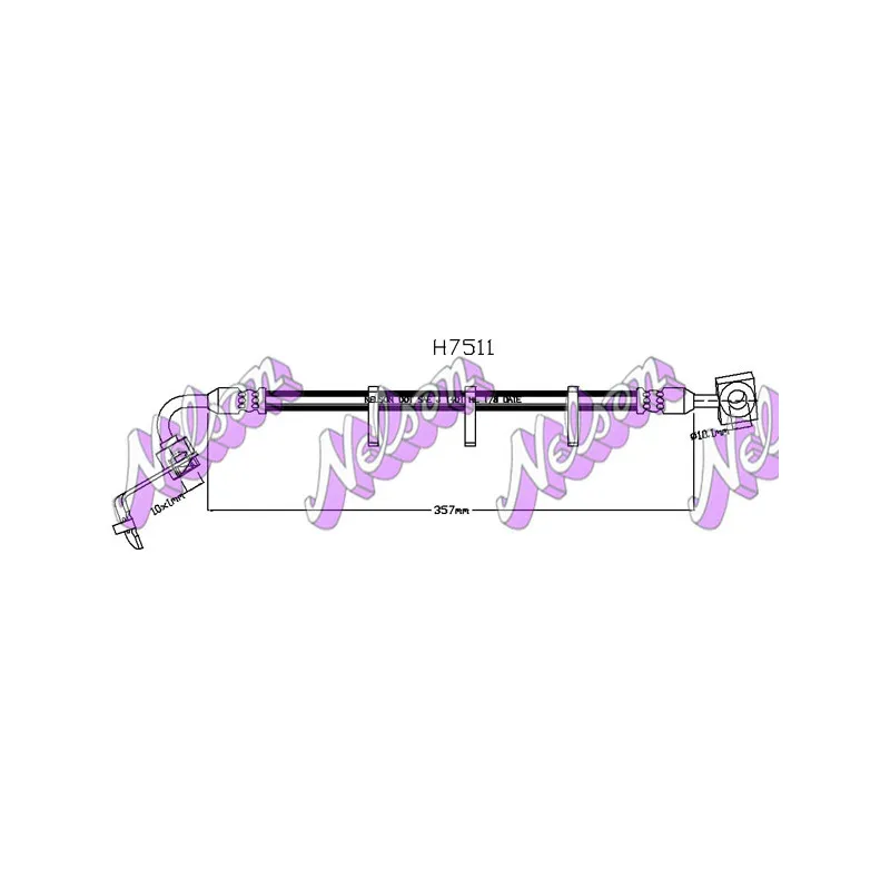 Flexible de frein KAWE H7511