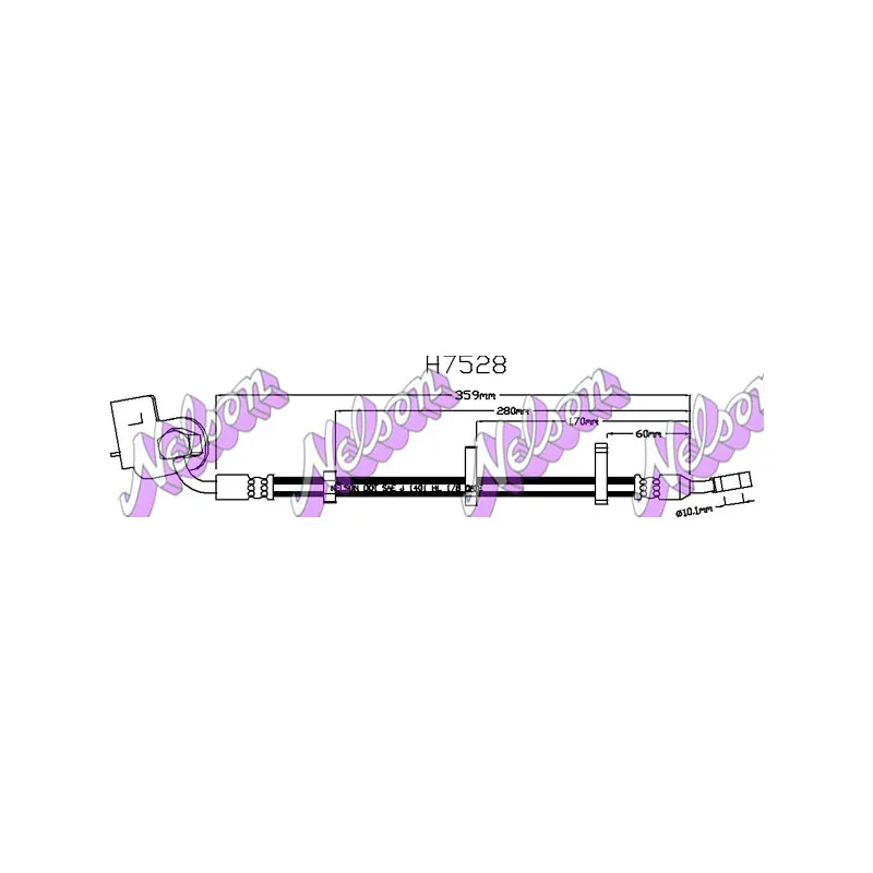 Flexible de frein KAWE H7528